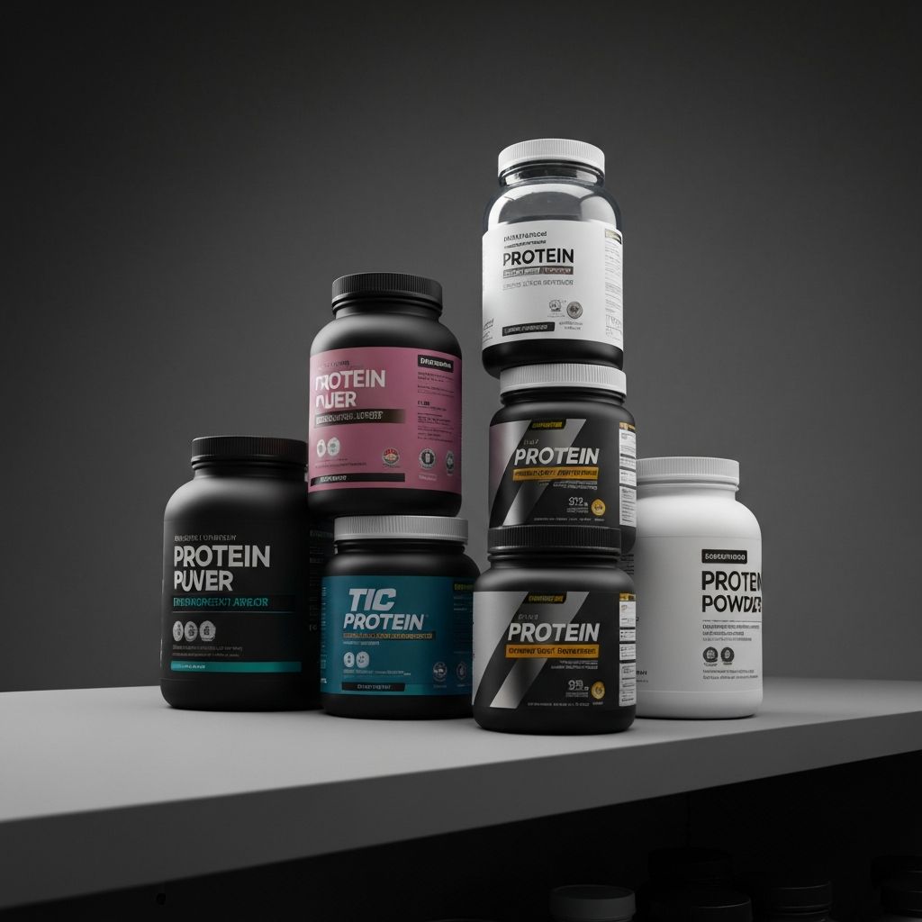 Proteinkategorien mit verschiedenen Pulvern